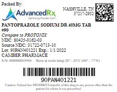 Pantoprazole Sodium Dr 40mg Tab Qty 90 Ndc 80425 0162